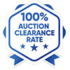 100% Auction Clearance rate